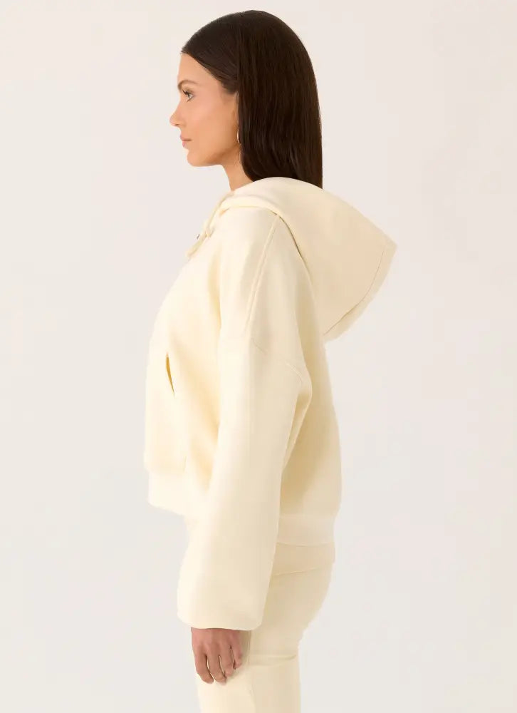 Elio Zip Hoodie - Baby Yellow - Jackets + Coats