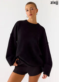 Jack Oversized Knit Sweater - Black - Sweater