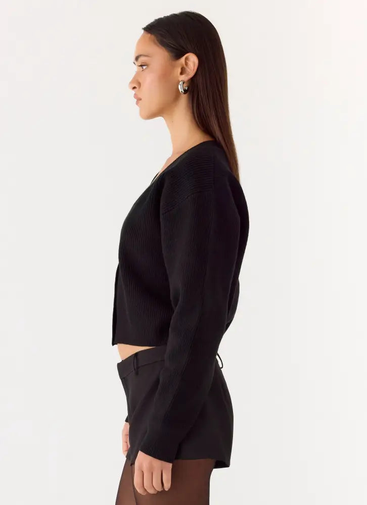 Orla Knit Sweater - Black - Jumpers + Knits