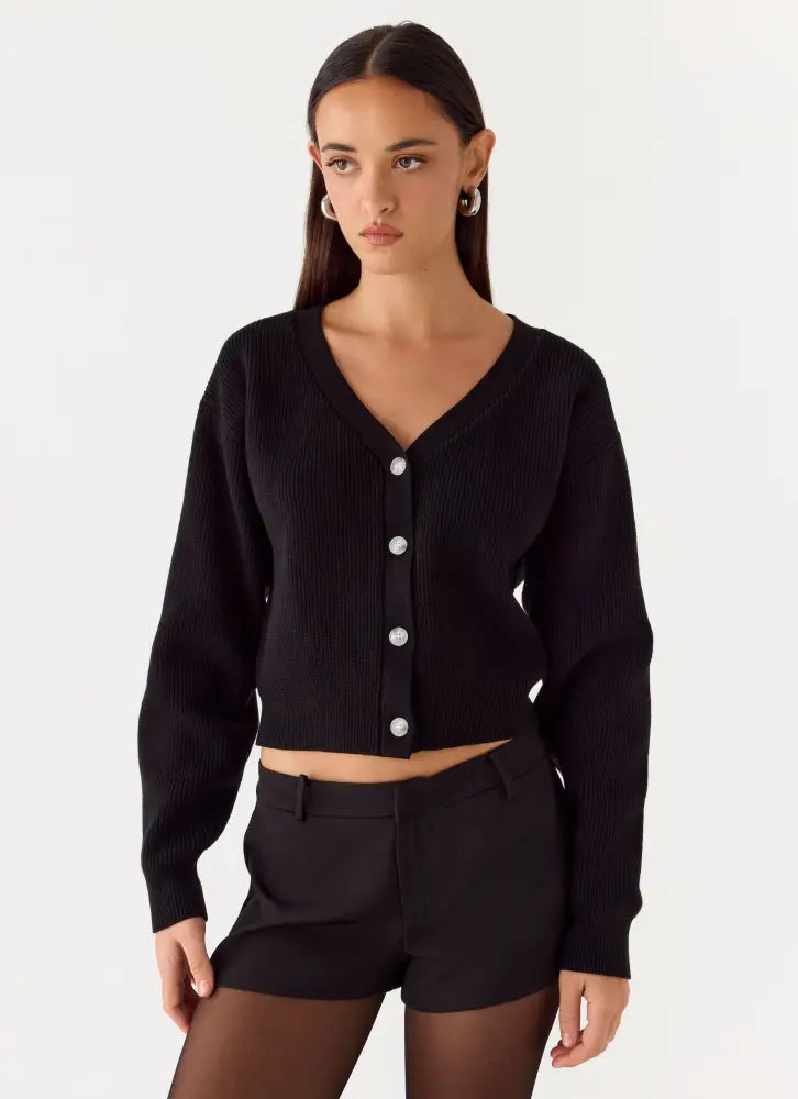 Orla Knit Sweater - Black - Jumpers + Knits