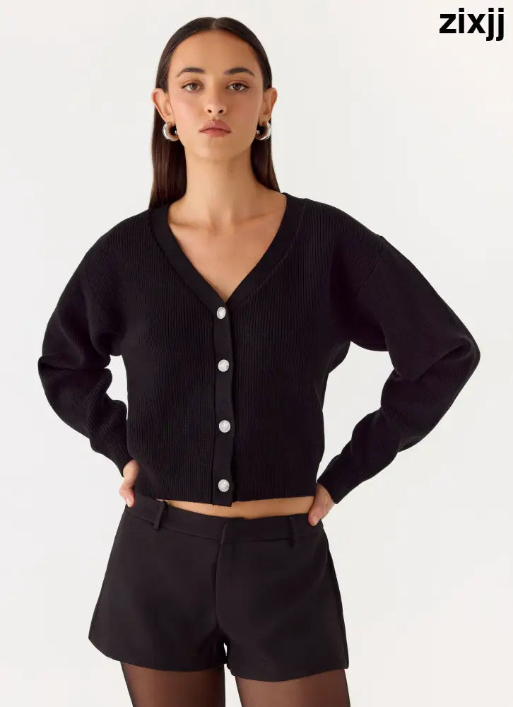 Orla Knit Sweater - Black - Jumpers + Knits