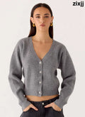 Orla Knit Sweater - Grey - Jumpers + Knits