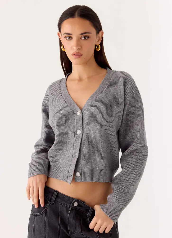 Orla Knit Sweater - Grey - Jumpers + Knits