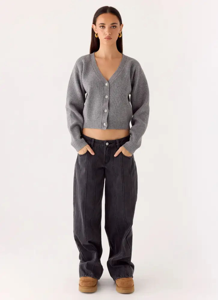 Orla Knit Sweater - Grey - Jumpers + Knits
