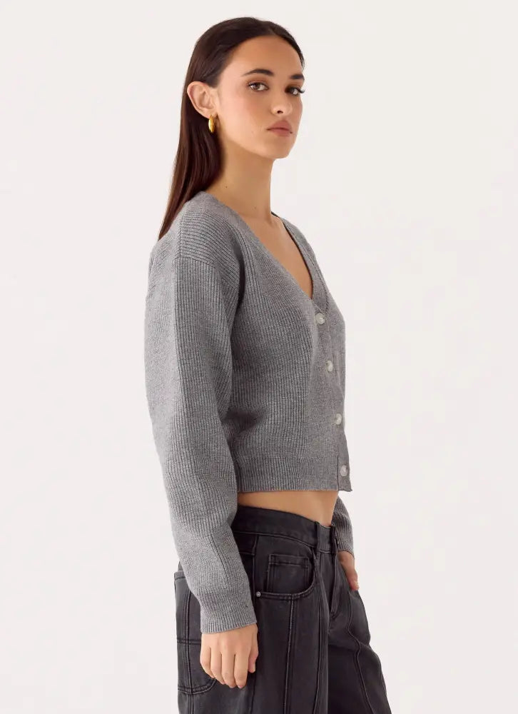 Orla Knit Sweater - Grey - Jumpers + Knits