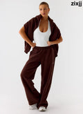 Signature Low Rise Sweatpants - Chocolate - Pants + Leggings