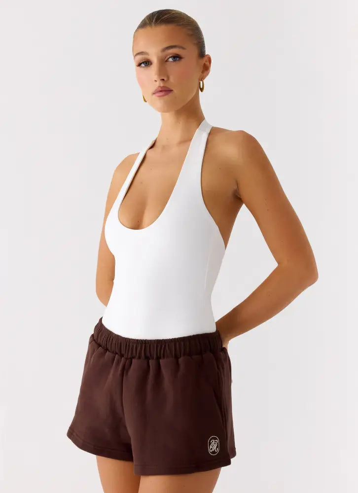 Signature Low Rise Sweatshorts - Chocolate - Shorts