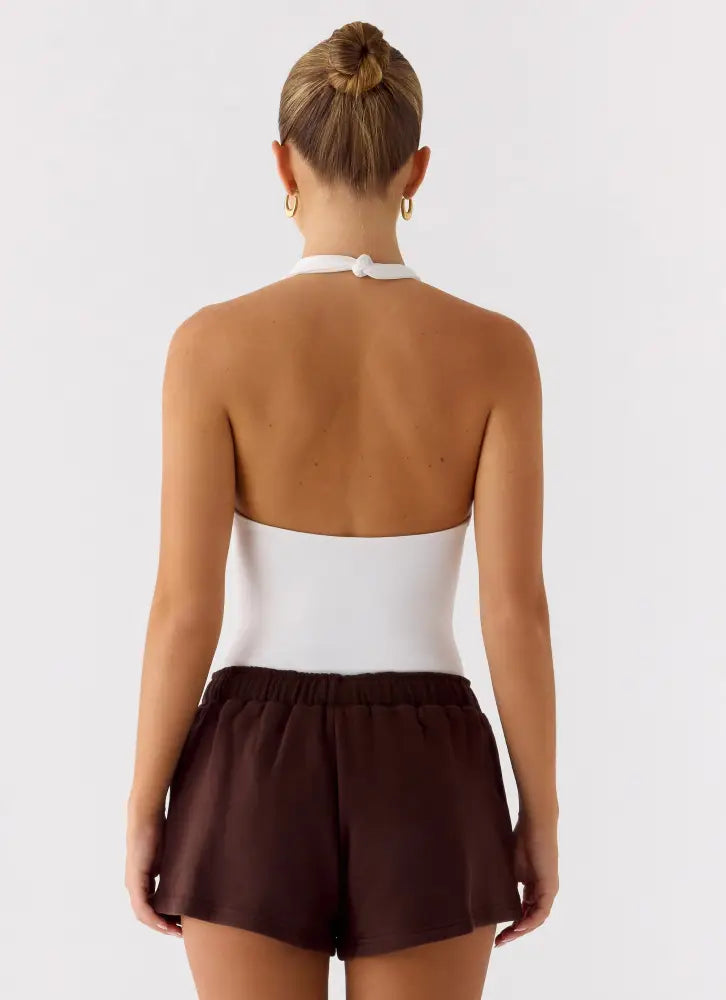 Signature Low Rise Sweatshorts - Chocolate - Shorts