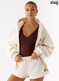 Signature Low Rise Sweatshorts - Cream - Shorts