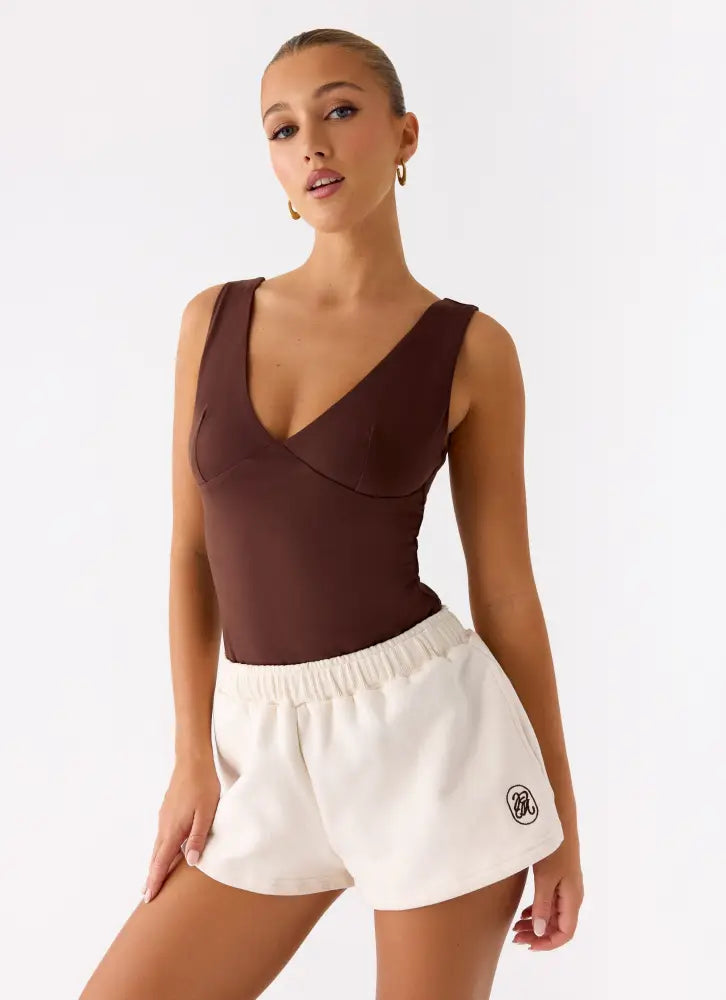 Signature Low Rise Sweatshorts - Cream - Shorts