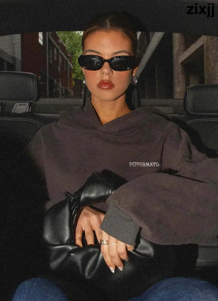Signature Oversized Hoodie - Charcoal - Hoodies