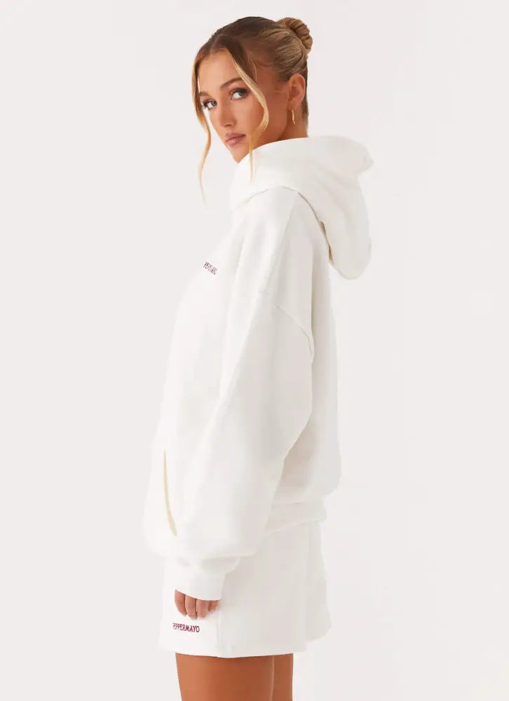 Signature Oversized Hoodie - Ivory - Hoodies