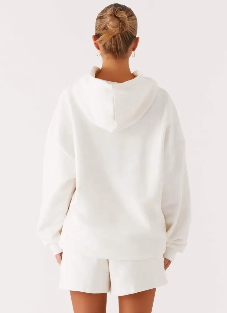 Signature Oversized Hoodie - Ivory - Hoodies