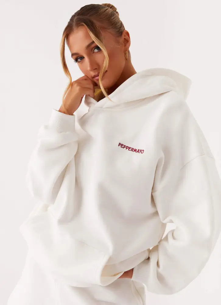 Signature Oversized Hoodie - Ivory - Hoodies
