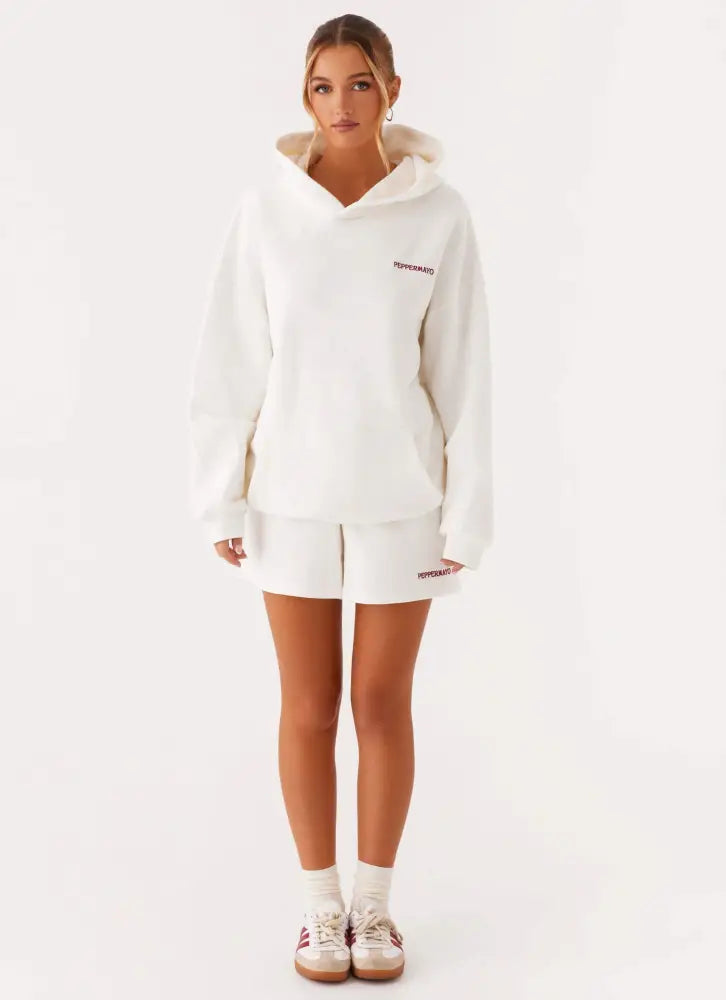 Signature Oversized Hoodie - Ivory - Hoodies