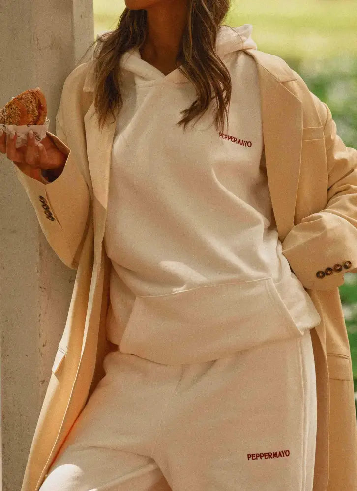 Signature Oversized Hoodie - Ivory - Hoodies