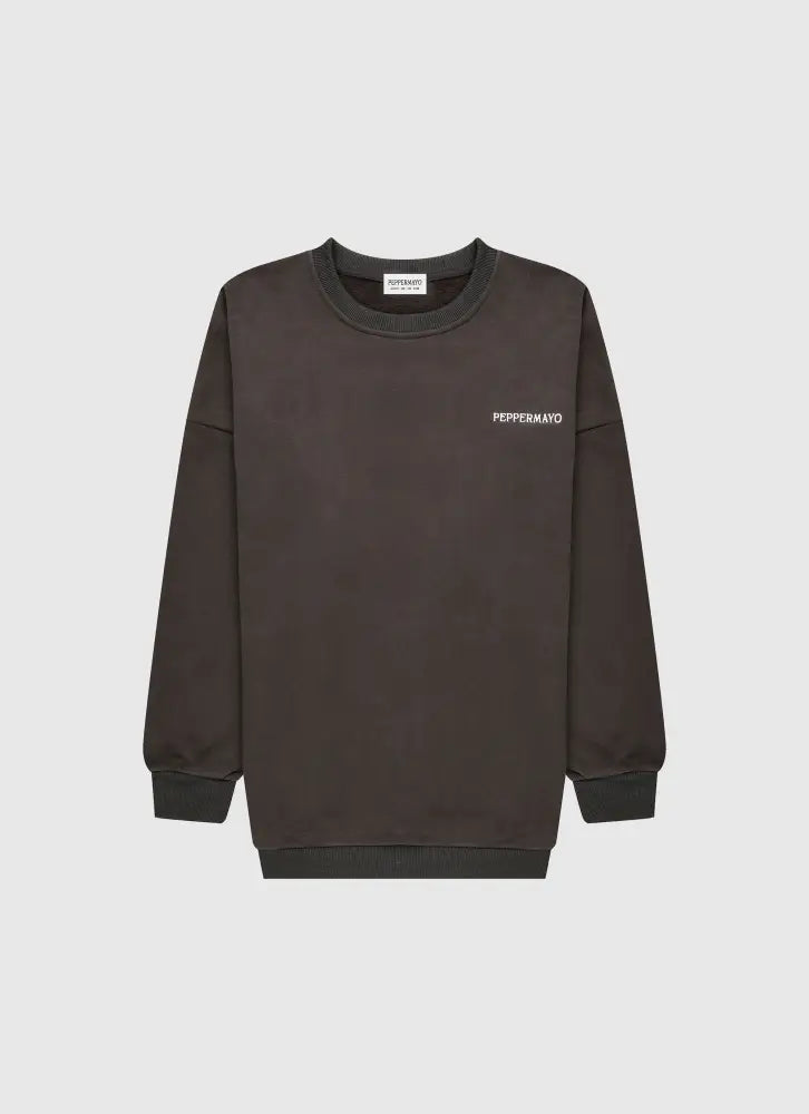 Signature Oversized Sweatshirt - Charcoal - SweatShirt