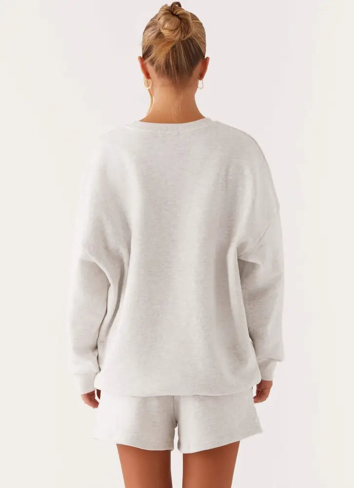 Signature Oversized Sweatshirt - Grey - SweatShirt