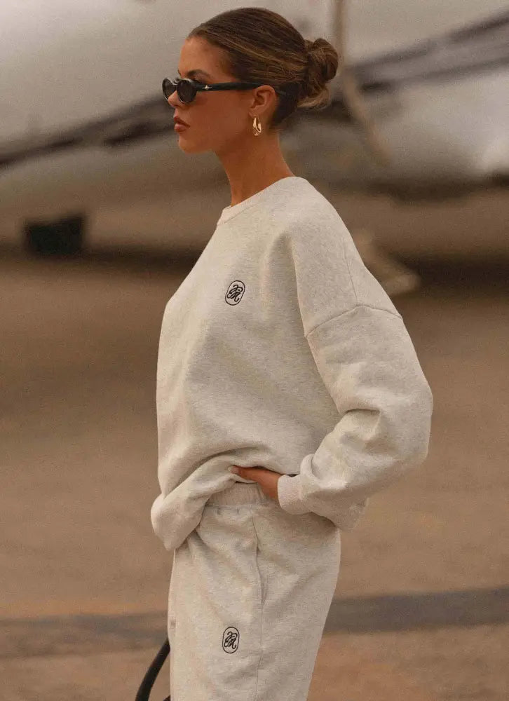 Signature Oversized Sweatshirt - Grey - SweatShirt