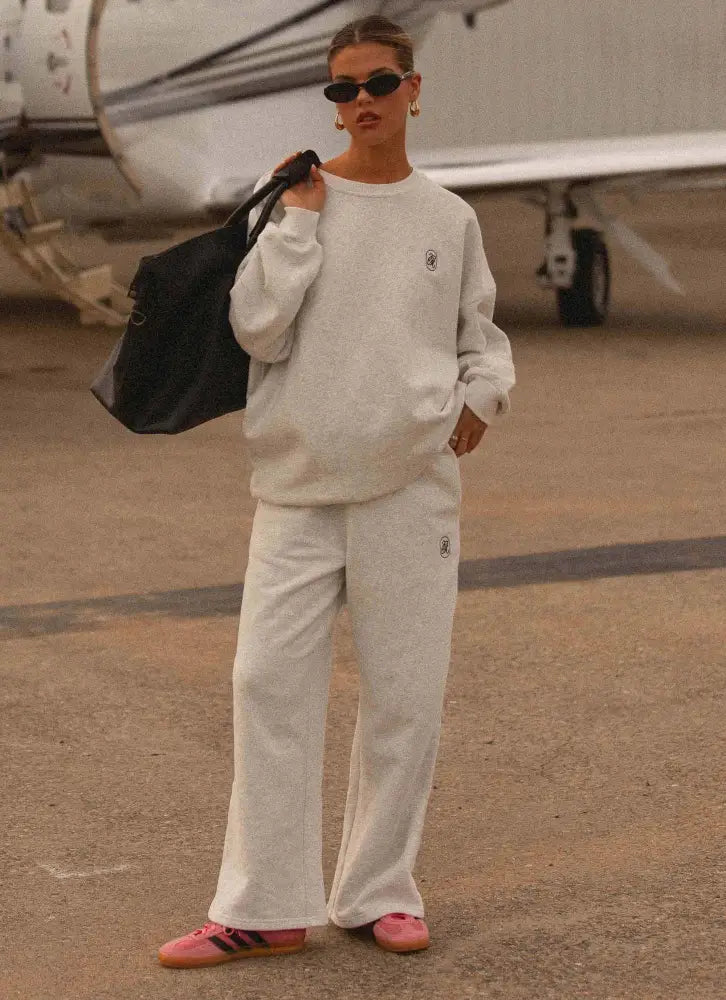 Signature Oversized Sweatshirt - Grey - SweatShirt