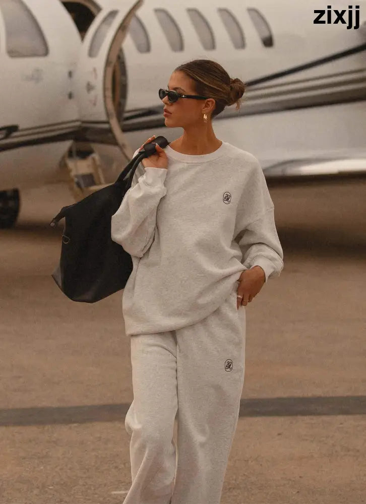 Signature Oversized Sweatshirt - Grey - SweatShirt