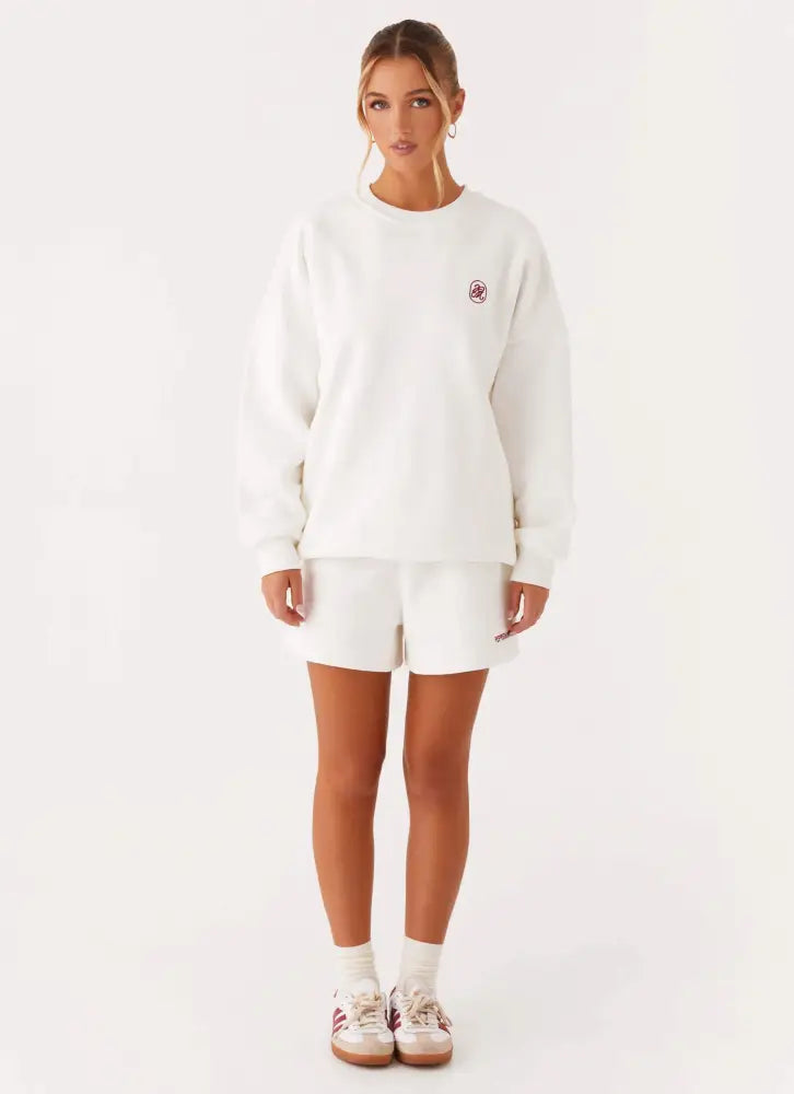 Signature Oversized Sweatshirt - Ivory - SweatShirt