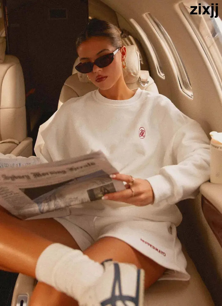 Signature Oversized Sweatshirt - Ivory - SweatShirt