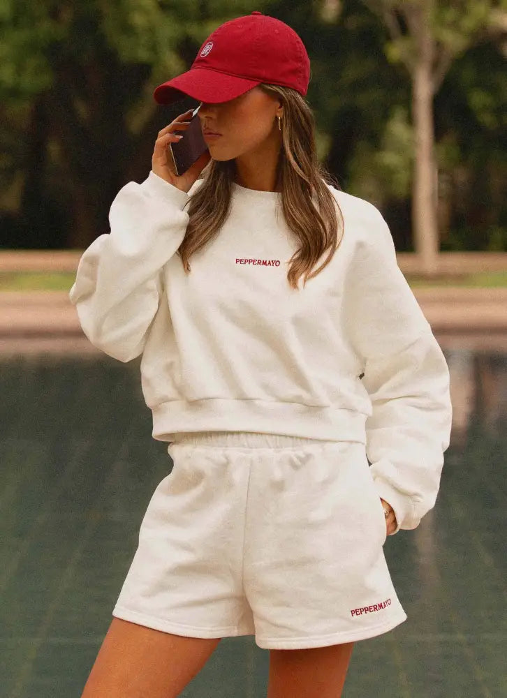 Signature Sweatshorts - Ivory - Sweat Shorts