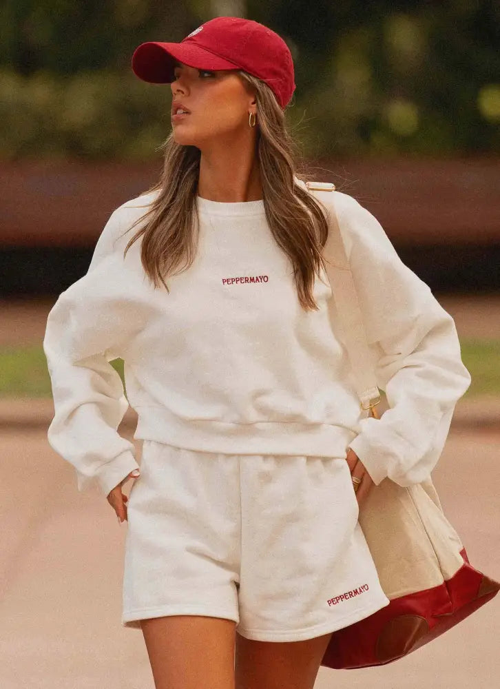 Signature Sweatshorts - Ivory - Sweat Shorts