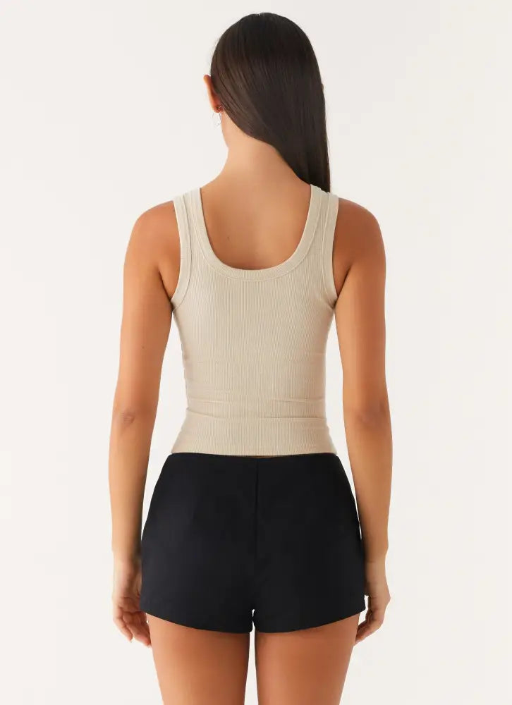 Signature Tank Top - Oatmeal - Tops