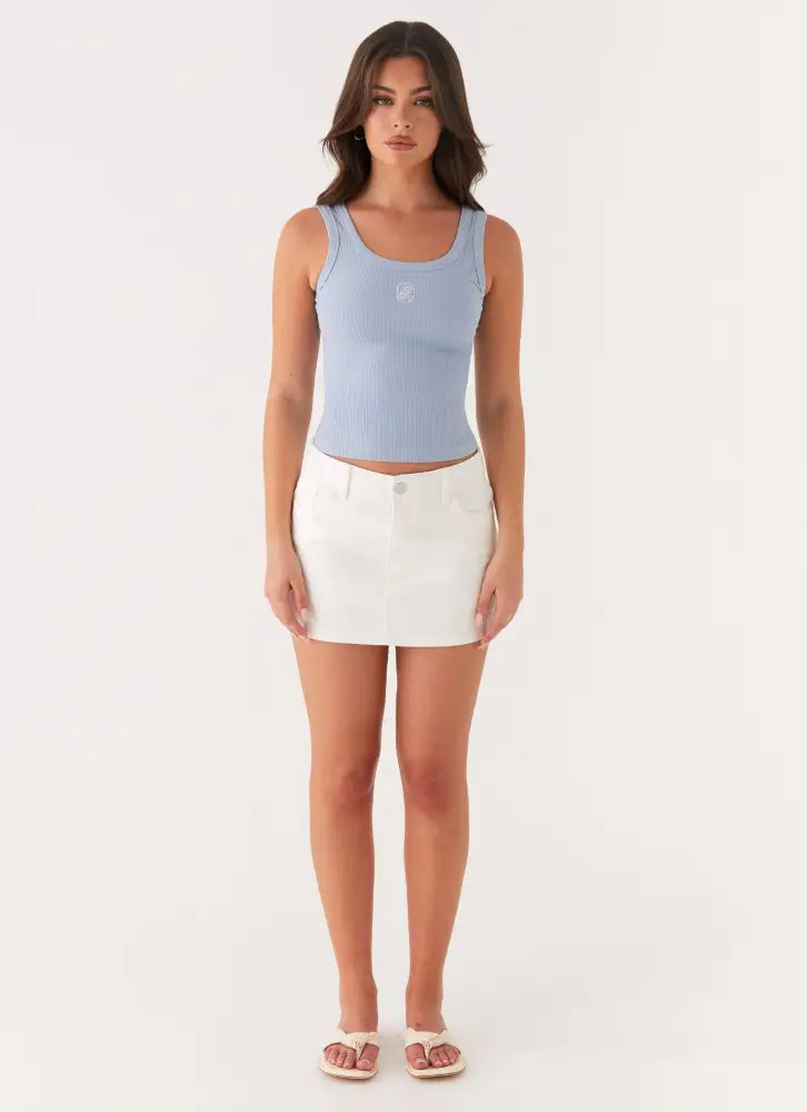 Signature Tank Top - Slate Blue - Tops